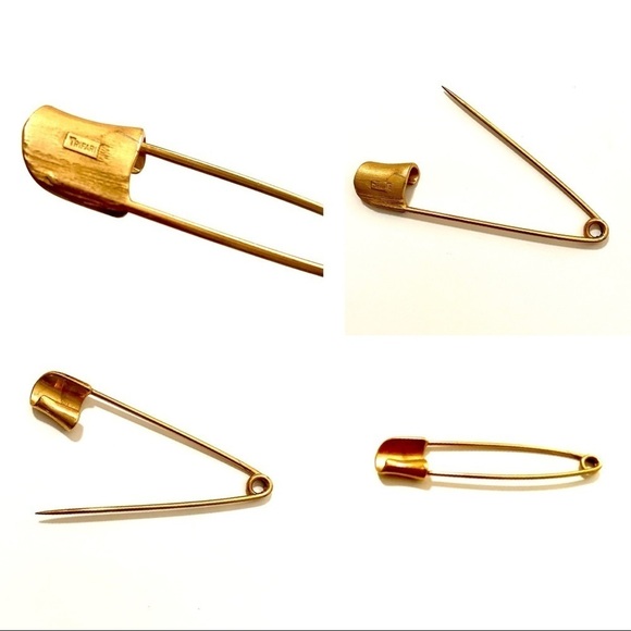 Vintage Tartan Plaid Kilt Skirt and Vtg Trifari Safety Pin Girls S-M 22" Retro - Picture 6 of 15